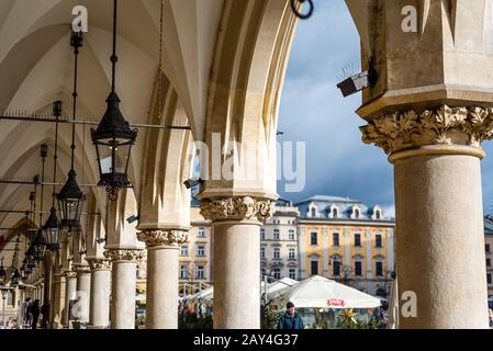 Piazza Principale A Cracovia, Polonia Foto Stock