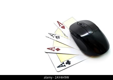 gioco d'azzardo online Foto Stock