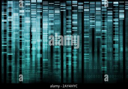 Ricerca del DNA Foto Stock