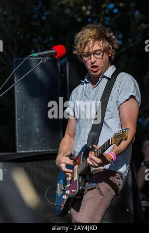 Austin, Texas - 07 NOVEMBRE: Glassjaw in scena al Fun Fun Fun Fun Fun fest il 7 novembre 2014 a Austin, Texas. Foto Stock