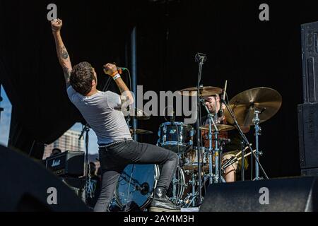 Austin, Texas - 07 NOVEMBRE: Glassjaw in scena al Fun Fun Fun Fun Fun fest il 7 novembre 2014 a Austin, Texas. Foto Stock