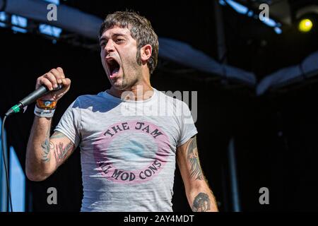 Austin, Texas - 07 NOVEMBRE: Glassjaw in scena al Fun Fun Fun Fun Fun fest il 7 novembre 2014 a Austin, Texas. Foto Stock