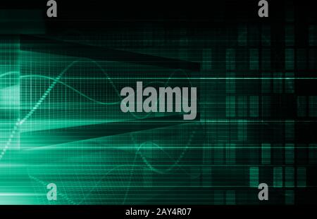 La tecnologia virtuale Foto Stock