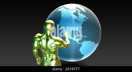 Imprenditore rivolto a America del Nord Foto Stock