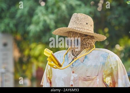 Una sequenza di scansione utilizzando uno smartphone. Foto Stock