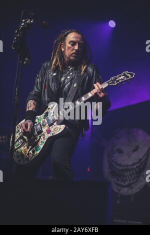 Ginger wildheart, cantante/chitarrista dei wildhearts vivono al o2 ritz manchester uk gennaio 31st 2020 Foto Stock