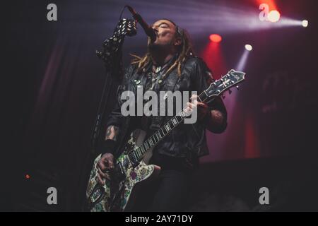 Ginger wildheart, cantante/chitarrista dei wildhearts vivono al o2 ritz manchester uk gennaio 31st 2020 Foto Stock
