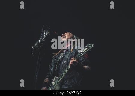Ginger wildheart, cantante/chitarrista dei wildhearts vivono al o2 ritz manchester uk gennaio 31st 2020 Foto Stock