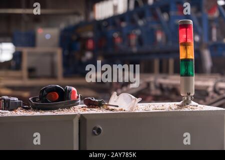 Industria del legname - macchinari e attrezzature moderne. Foto Stock