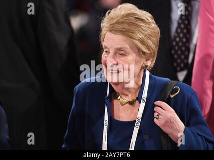 Monaco, Germania. 14th Feb, 2020. Madeleine Albright, ex Segretario di Stato degli Stati Uniti, ha registrato il primo giorno della 56th Conferenza sulla sicurezza di Monaco. Credito: Tobias Hase/Dpa/Alamy Live News Foto Stock