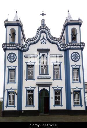 Igreja do Senhor Santo Cristo das Misericórdias, Terceira, Praia da Vitória, Azoren, Portogallo Foto Stock
