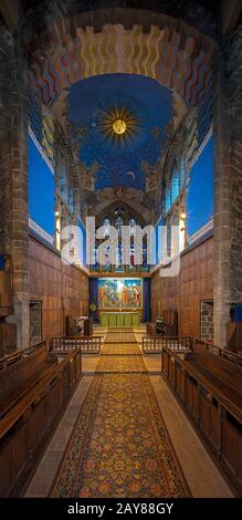 Vedute Interne Della Chiesa Di Sant'Andrea, Roker, Sunderland, Tyne & Wear, Inghilterra, Regno Unito Foto Stock