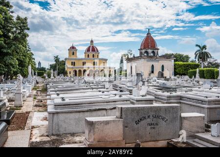 Il cimitero di Colon a l'Avana Cuba. Foto Stock