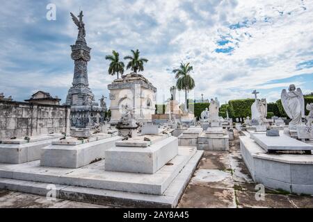 Il cimitero di Colon a l'Avana Cuba. Foto Stock