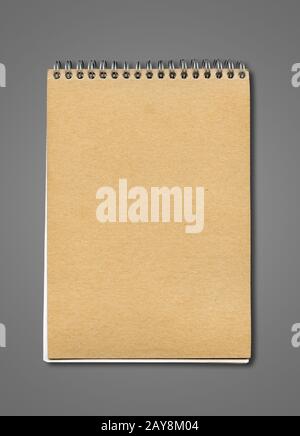 Spirale chiusa mockup del notebook Foto Stock