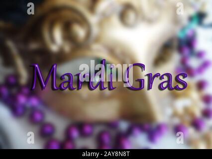 Maschera Mardi Gras Foto Stock