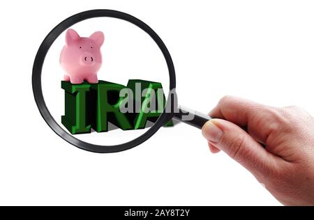 Magnificata IRA Pigy Bank Foto Stock