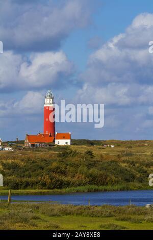 Faro Eierland su Texel Foto Stock