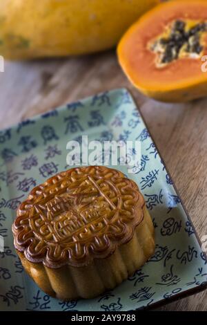 Mooncake cinese Foto Stock
