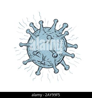 Disegno di virus Foto Stock