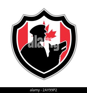 La polizia canadese canino cresta del Team Foto Stock