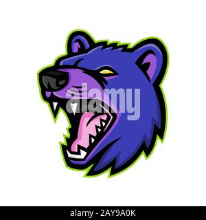 Tasmanian Devil Head Mascot Foto Stock