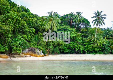 Spiaggia di Teluk Pauh a Perhentian Islands, Terengganu, Malaysia Foto Stock