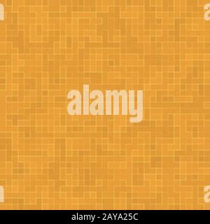 Particolare di oro giallo Mosiac Texture abstract mosaico in ceramica edificio adornato. Modello Senza Giunture Astratto. ceram. Colorato astratto Foto Stock