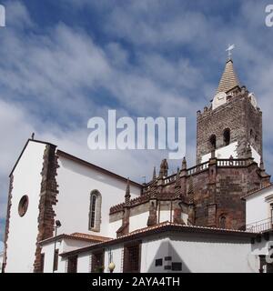 La storica Cattedrale di nostra Signora dell'Assunzione a Funchal Madeira Foto Stock