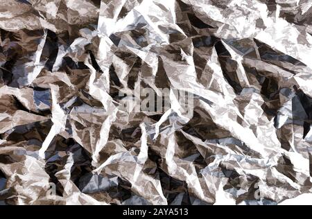 Immagine di sfondo in stile astratto con elementi in bianco e nero. Foto Stock