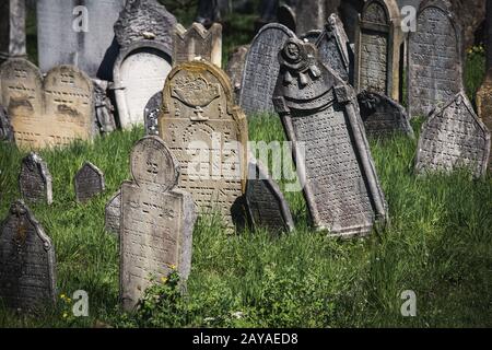 Vecchio Cimitero Ebraico Foto Stock