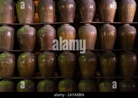file di bevande alcoliche fermentate Foto Stock