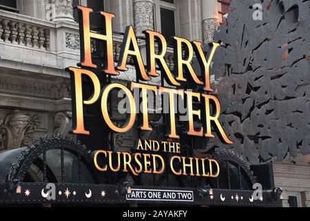 Harry Potter e il bambino maledetto a Broadway a New York Foto Stock