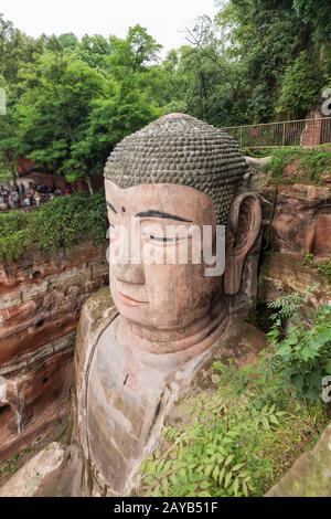 buddha gigante di Leshan Foto Stock