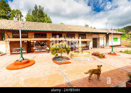 Colombia Nemocon cortile all'ingresso della miniera di sale Foto Stock