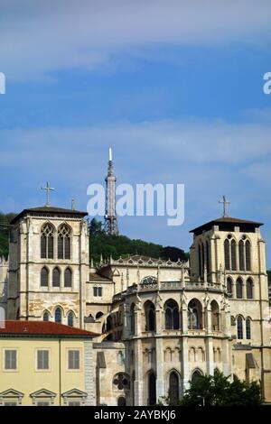 Cattedrale di Saint Jean a Lione Foto Stock