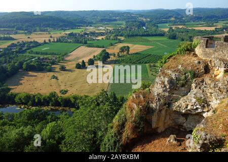 domme nella dordogna, francia Foto Stock