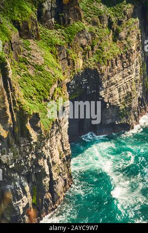 Scogliere di Moher nella contea di Clare, Irlanda Foto Stock