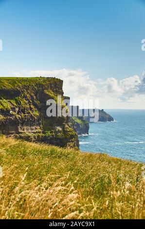 Scogliere di Moher nella contea di Clare, Irlanda Foto Stock