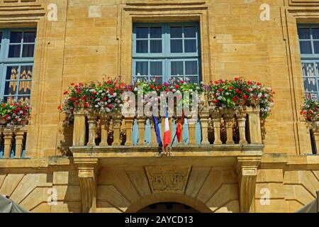 Municipio di Sarlat la Caneda in Francia Foto Stock