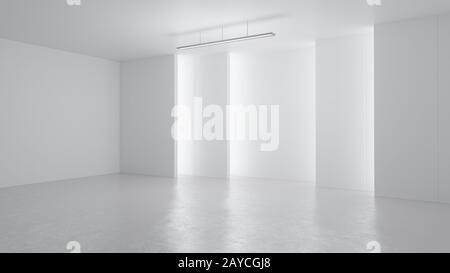 Rendering 3D minimalista e moderno studio di design spazio sfondo Foto Stock
