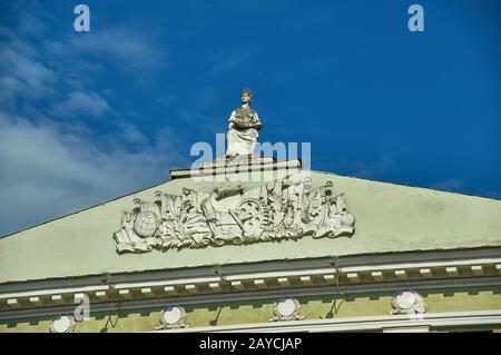 Minsk, Belarus. Stile impero stalinista. Foto Stock