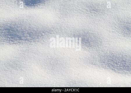 Un background di neve close up Foto Stock