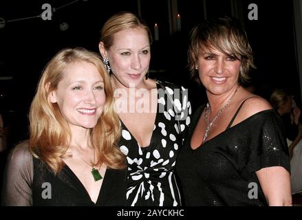 New York, NY, Stati Uniti. 26 Settembre 2007. L'Accademia Ha Nominato attrice, Patricia Clarkson, attrice, Amy sacco, St. John Creative Director, Kelly Gray al cocktail Reception ospitato da Saks Fifth Avenue con Kelly Gray alla Kelly Lounge. Credito: Steve Mack/Alamy Foto Stock