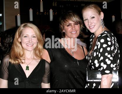 New York, NY, Stati Uniti. 26 Settembre 2007. L'Accademia Ha Nominato attrice, Patricia Clarkson, St. John Creative Director, Kelly Grey, attrice, Amy sacco al cocktail Reception ospitato da Saks Fifth Avenue con Kelly Gray alla Kelly Lounge. Credito: Steve Mack/Alamy Foto Stock