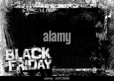 Black Friday Grunge sfondo Foto Stock