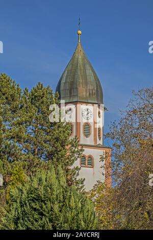 St. Leodegar, chiesa parrocchiale cattolica Singen-Friedingen Foto Stock