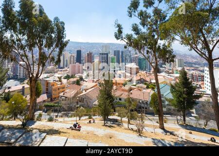 Bolivia la Paz Monticulo punto di vista Foto Stock