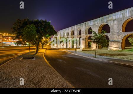 Vecchio acquedotto - Elvas Portogallo Foto Stock