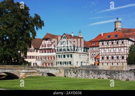 Schwabisch Hall, Baden-Wurttemberg, Germania Foto Stock